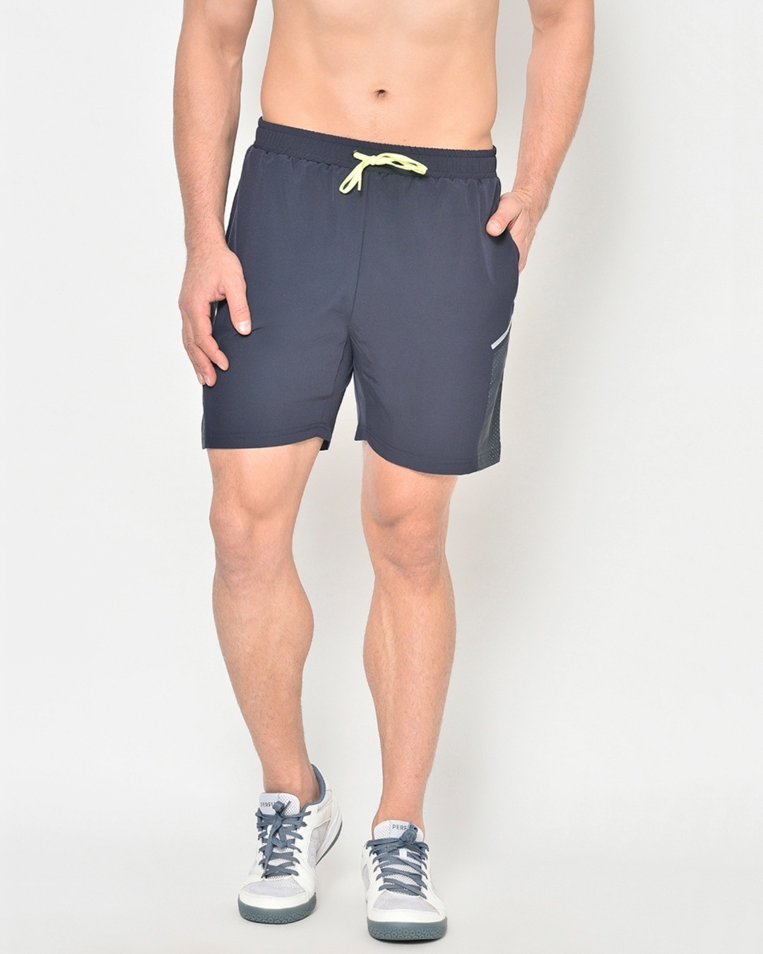 Shop Men's Blue Hydra-Cool Antimicrobial Running Shorts