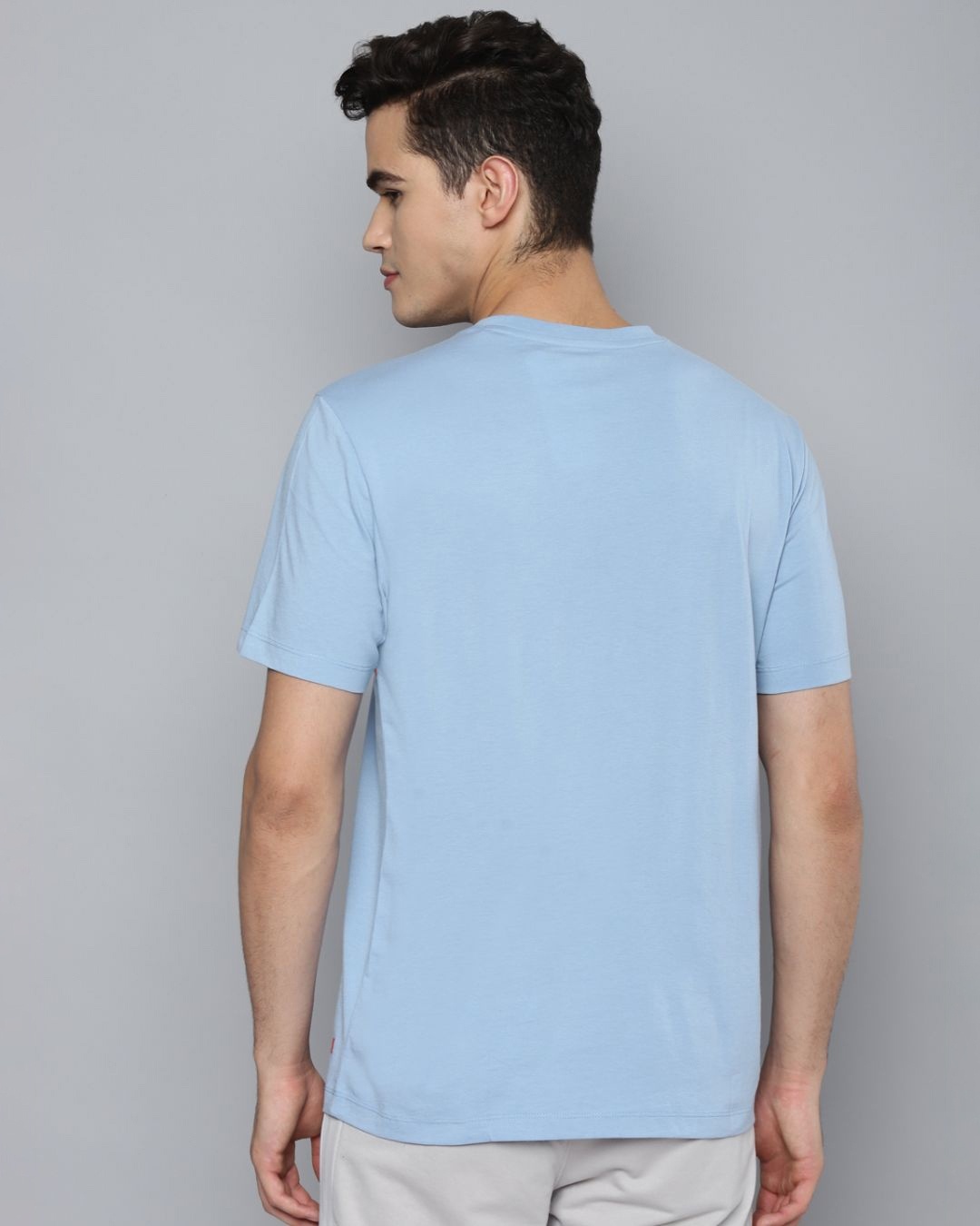 Buy Men's Blue Hype Typography Slim Fit Tshirt Online at Bewakoof