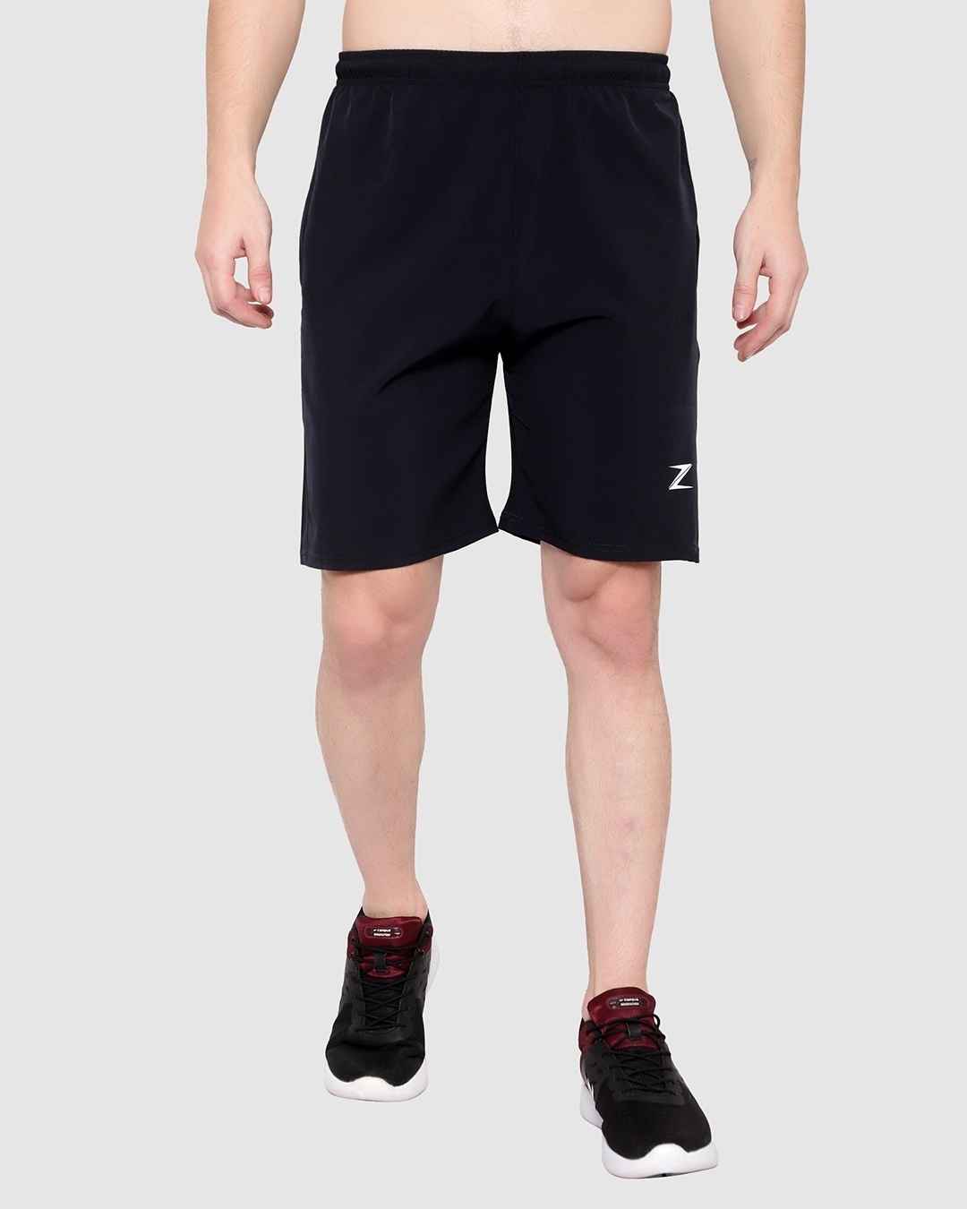 Shop Men's Blue Low-rise Shorts-Front