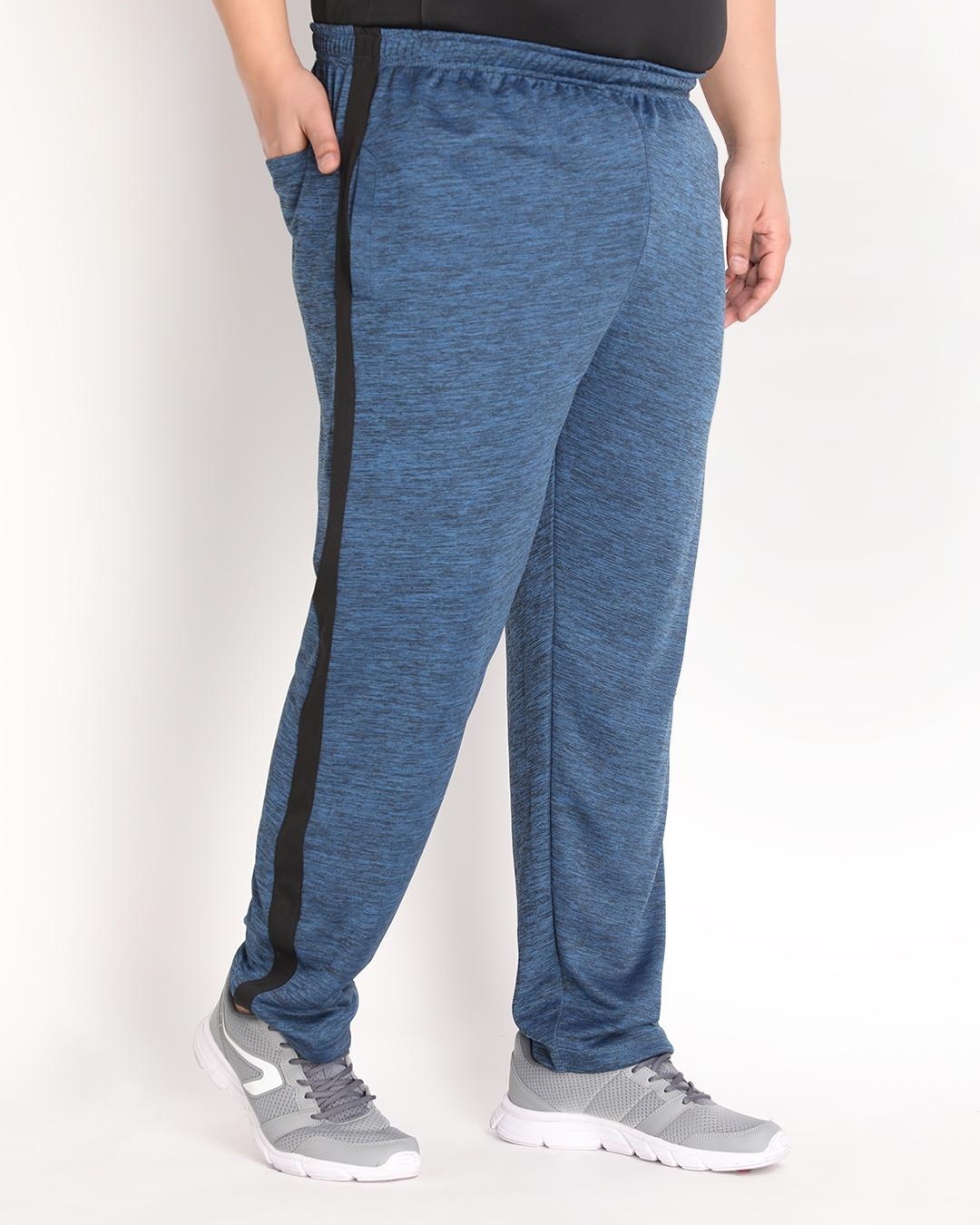 Buy Men's Blue Plus Size Track Pants for Men Blue Online at Bewakoof