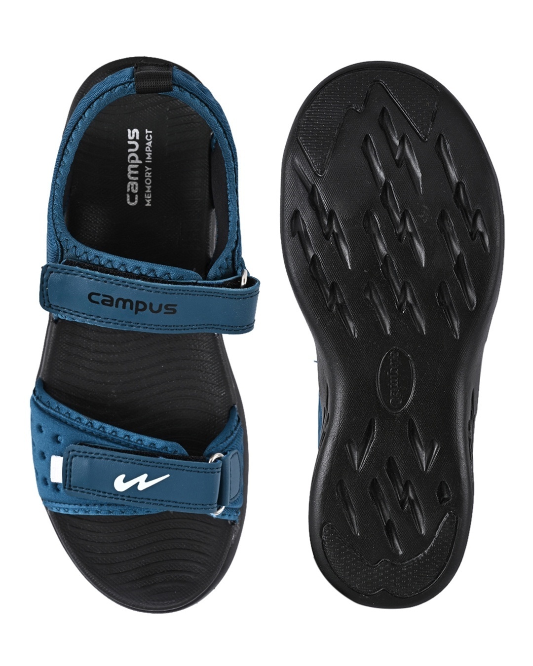 Shop Men's Blue Self Design Sandals-Design