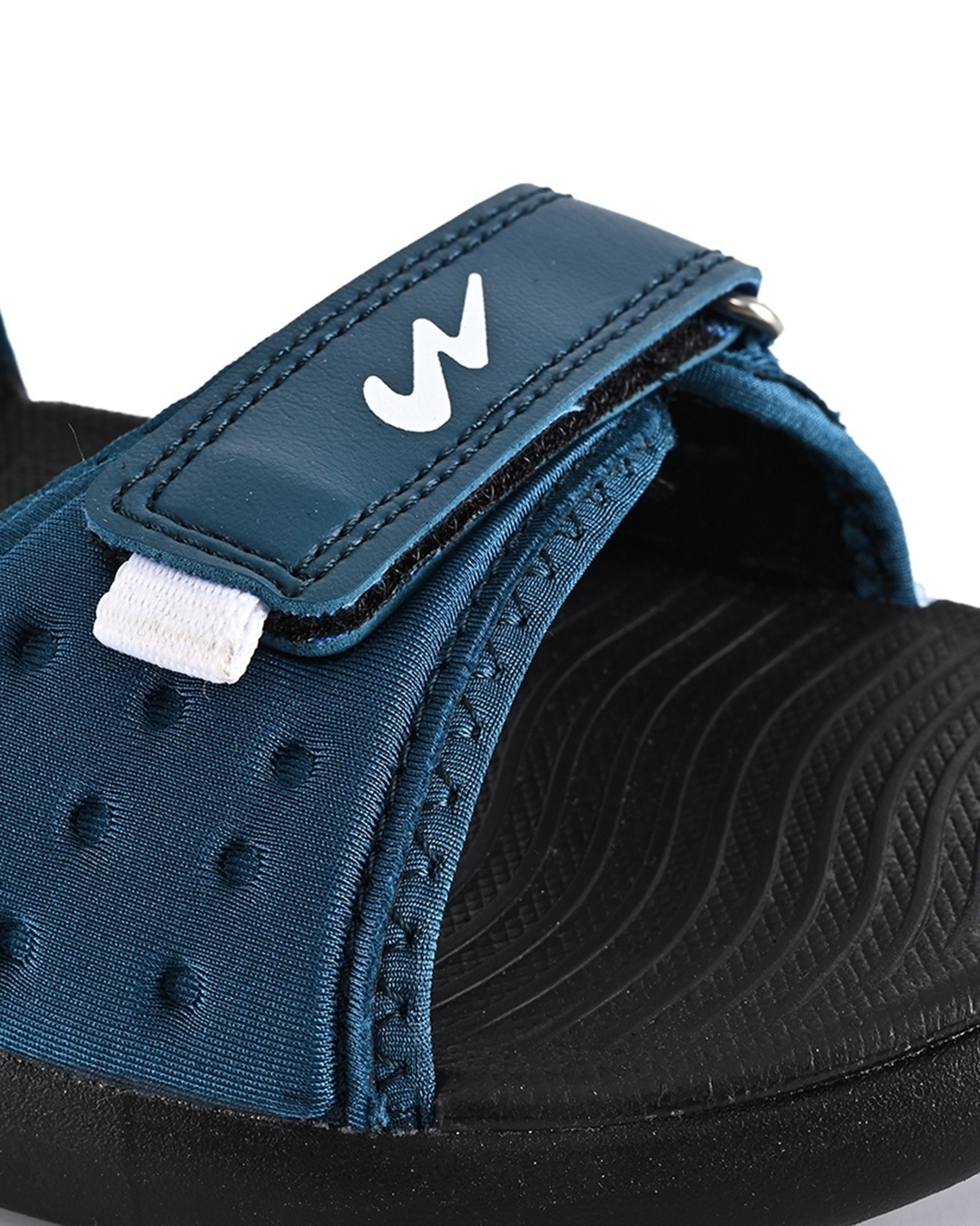 Shop Men's Blue Self Design Sandals