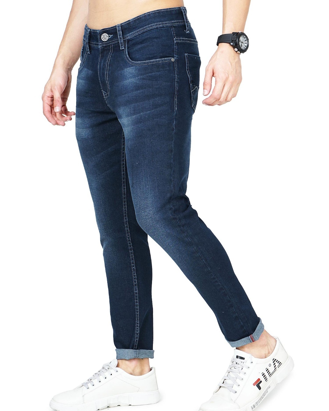 Buy Men's Blue Skinny Fit Jeans for Men Blue Online at Bewakoof
