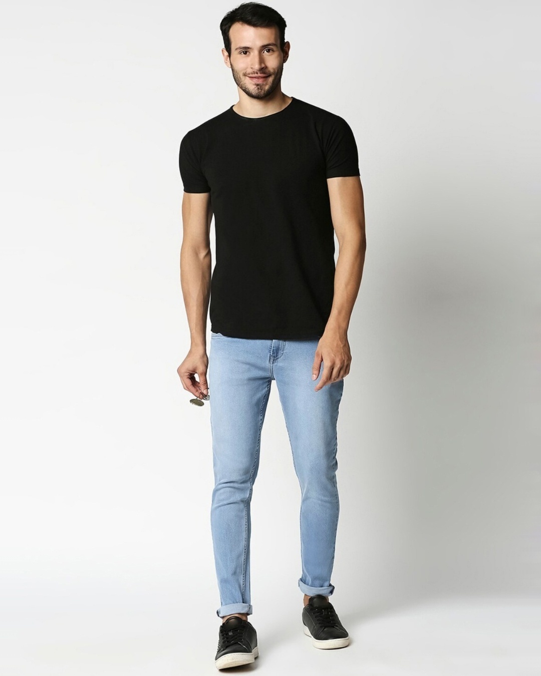 Buy Men's Blue Slim Fit Faded Jeans for Men Blue Online at Bewakoof