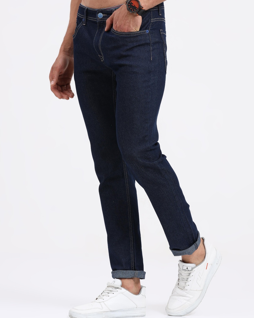 Buy Men's Blue Slim Fit Jeans for Men Blue Online at Bewakoof