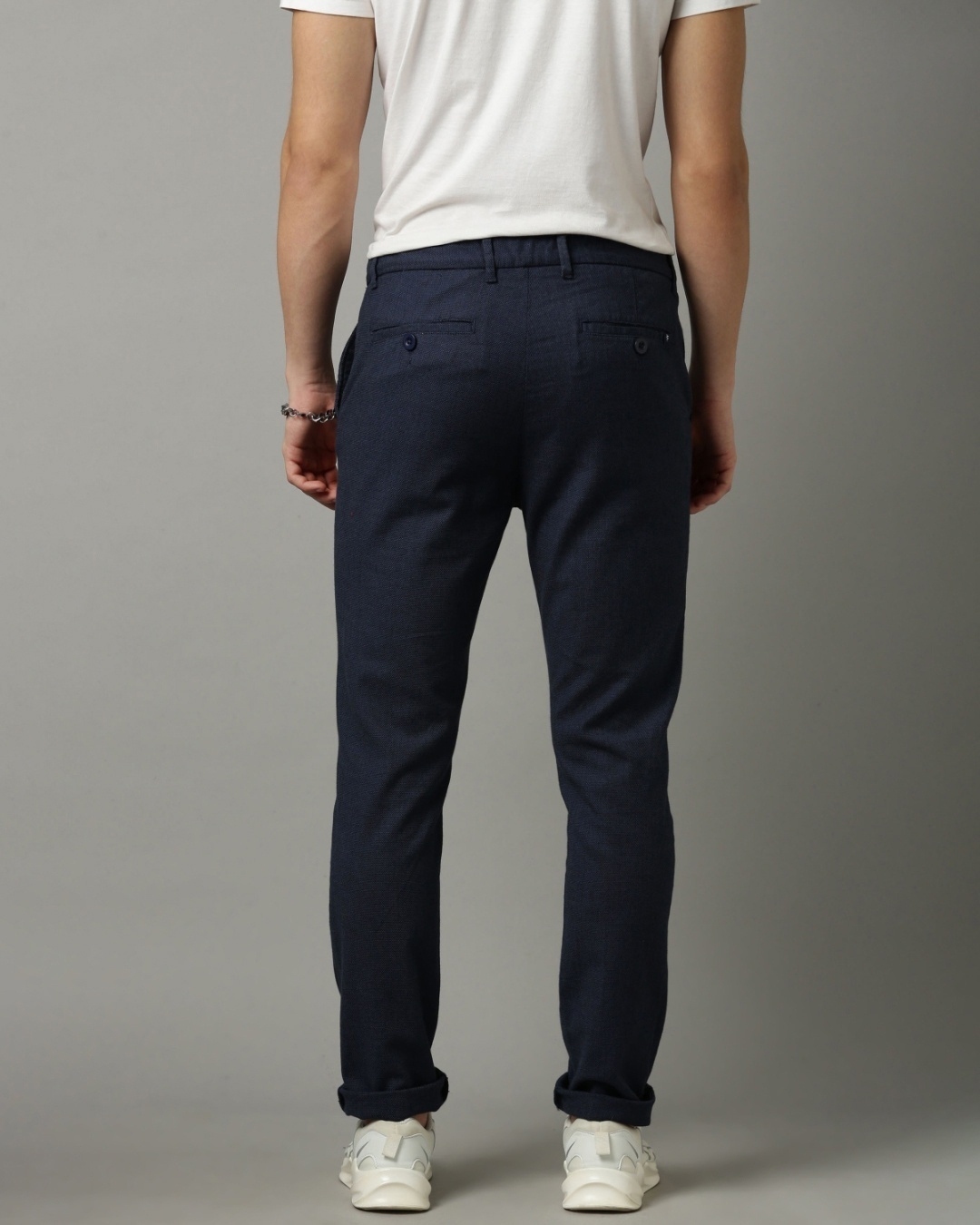 Shop Men's Blue Slim Fit Trouser-Design