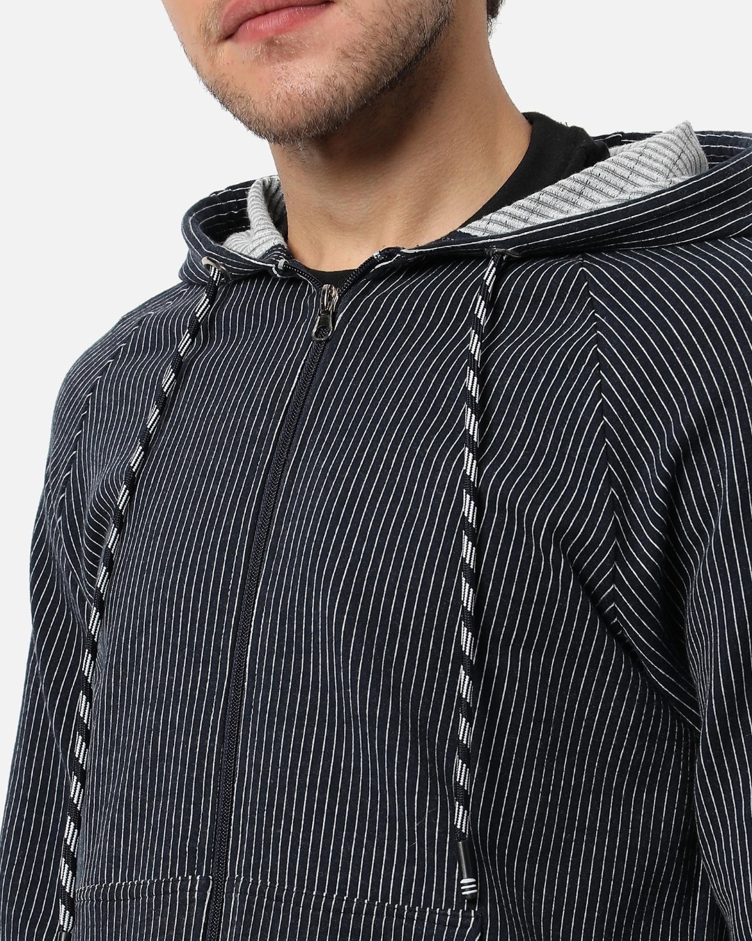 blue striped pullover main image 0