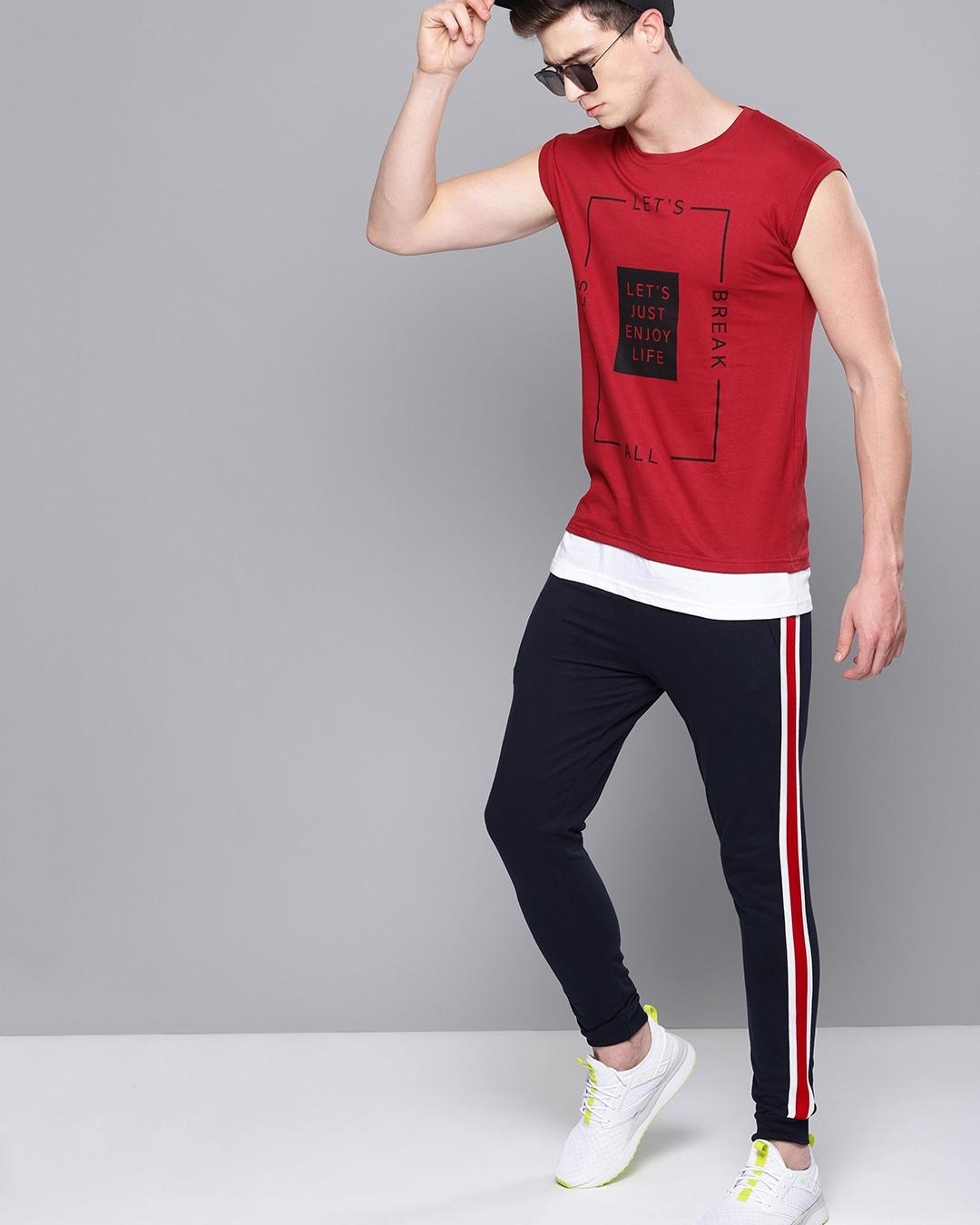 striped joggers