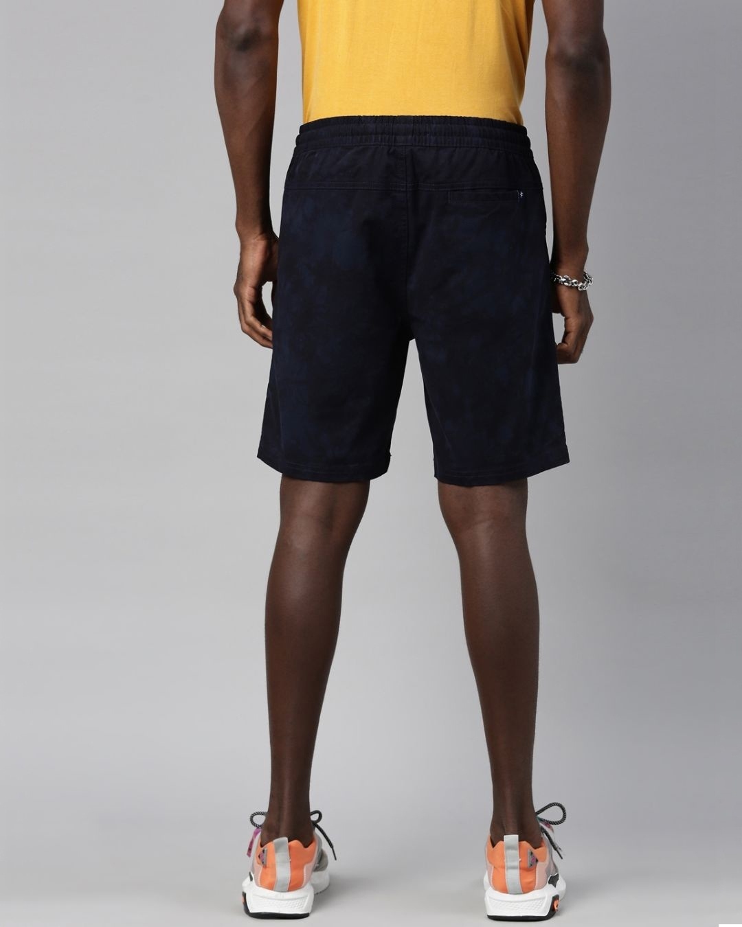 Shop Men's Blue Tie & Dye Slim Fit Cotton Shorts-Design