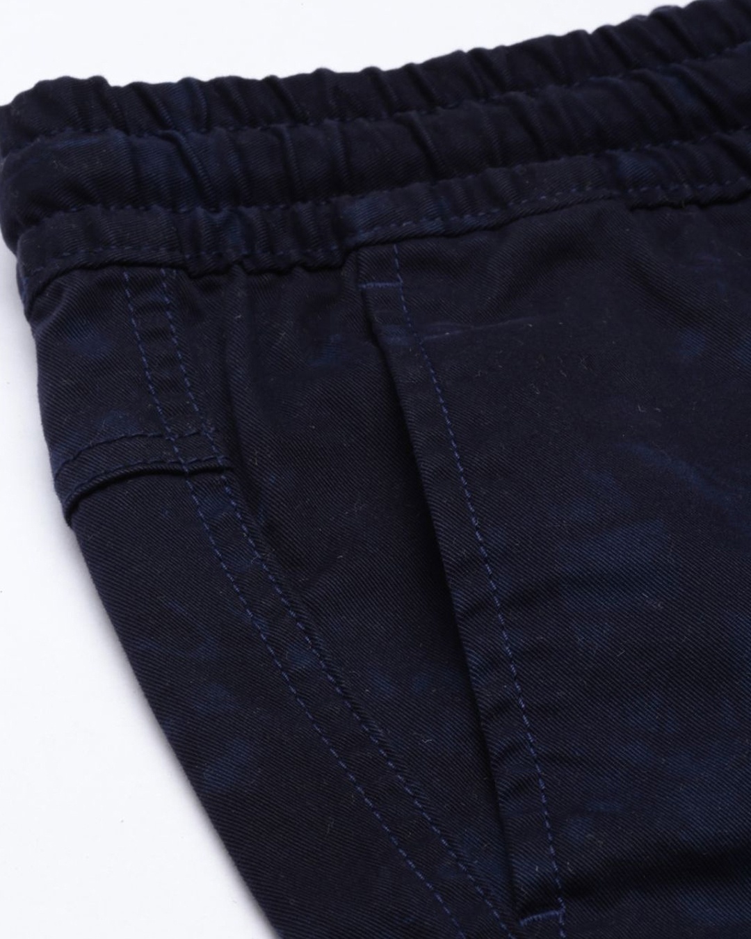Shop Men's Blue Tie & Dye Slim Fit Cotton Shorts