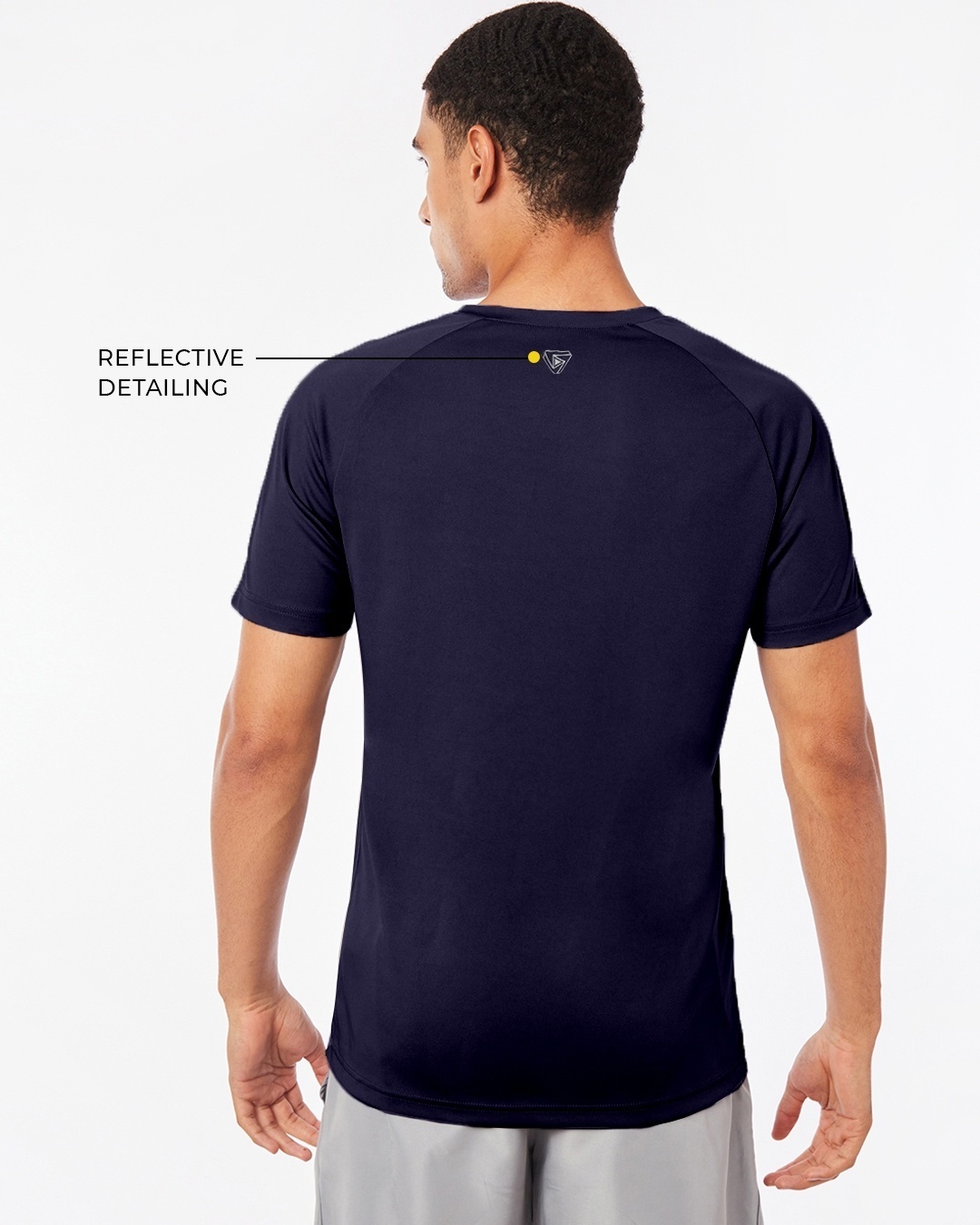 Shop Men's Blue Training Slim Fit T-shirt-Design