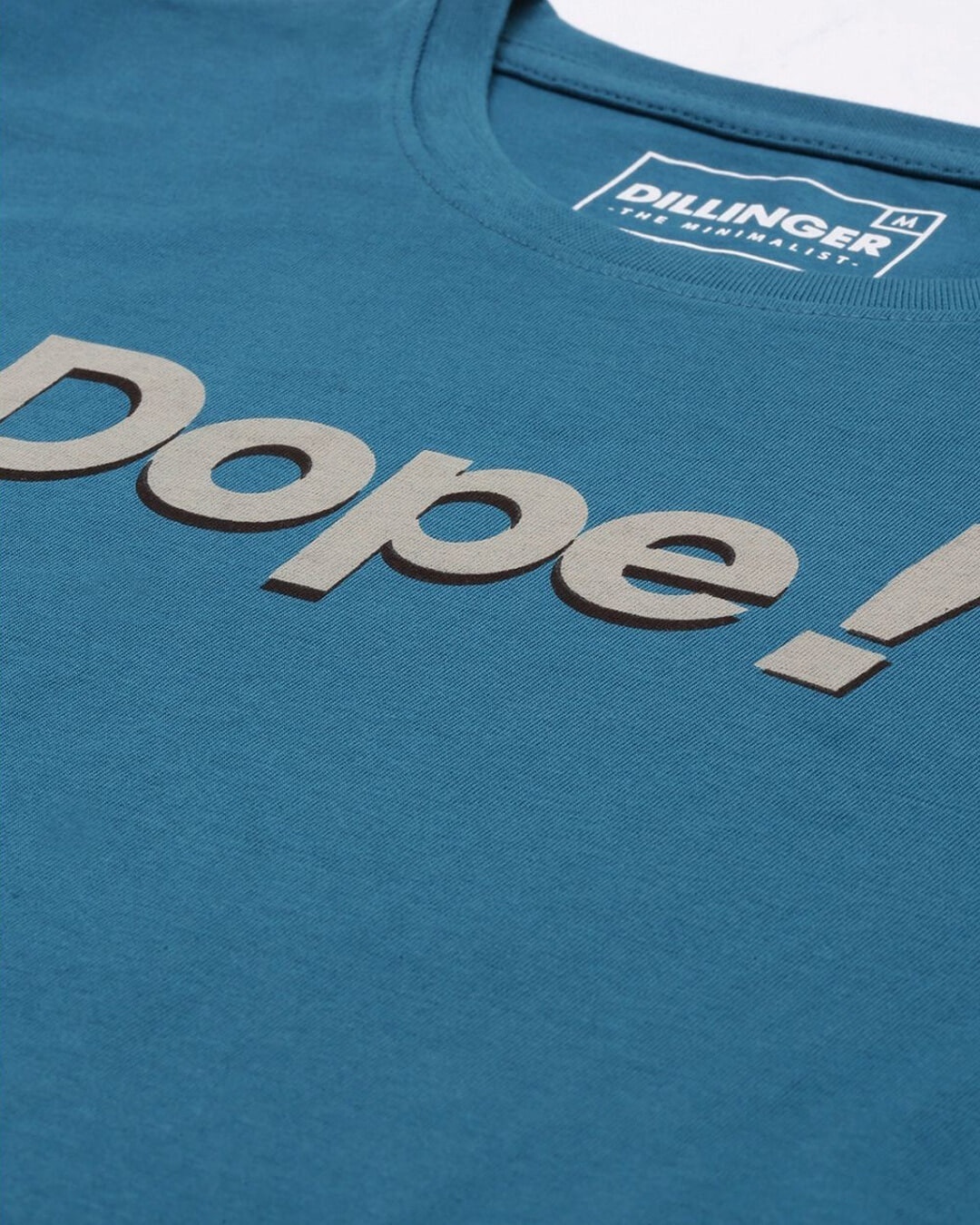 Shop Men's Blue Typography T-shirt