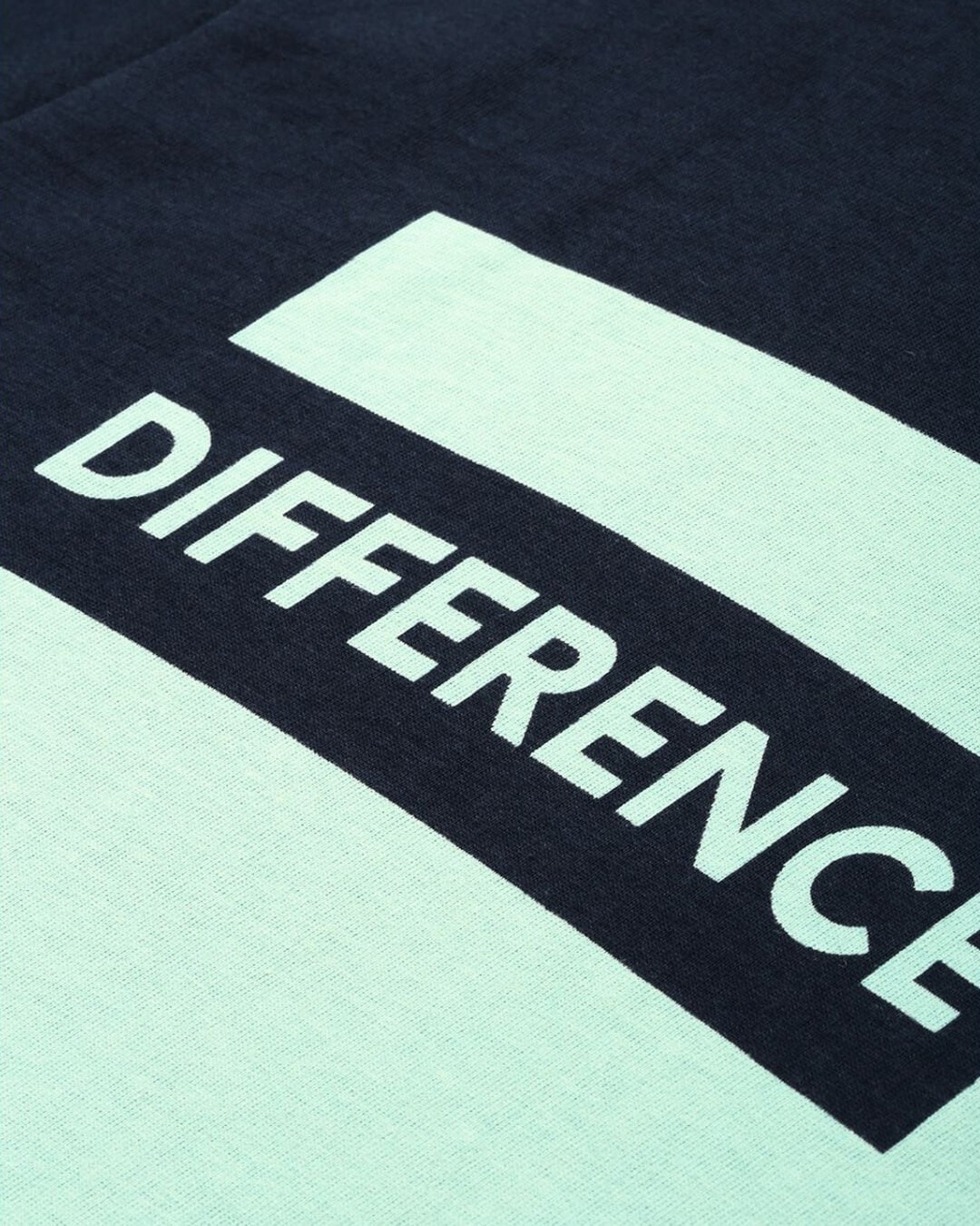 Shop Men's Blue Typography T-shirt-Full