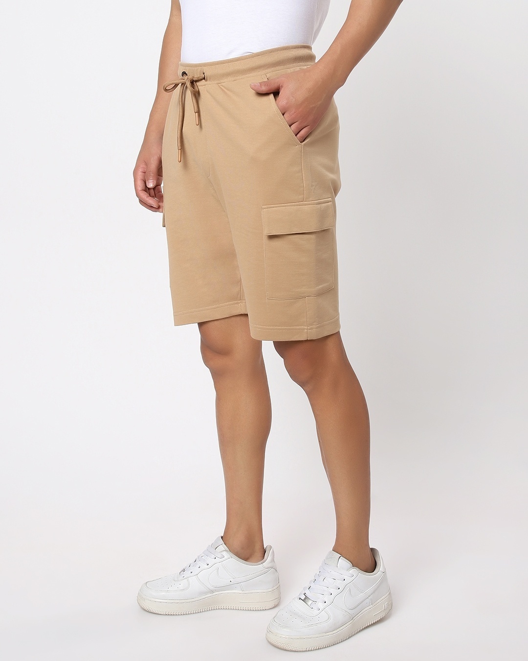 Shop Men's Brown Cargo Shorts-Back