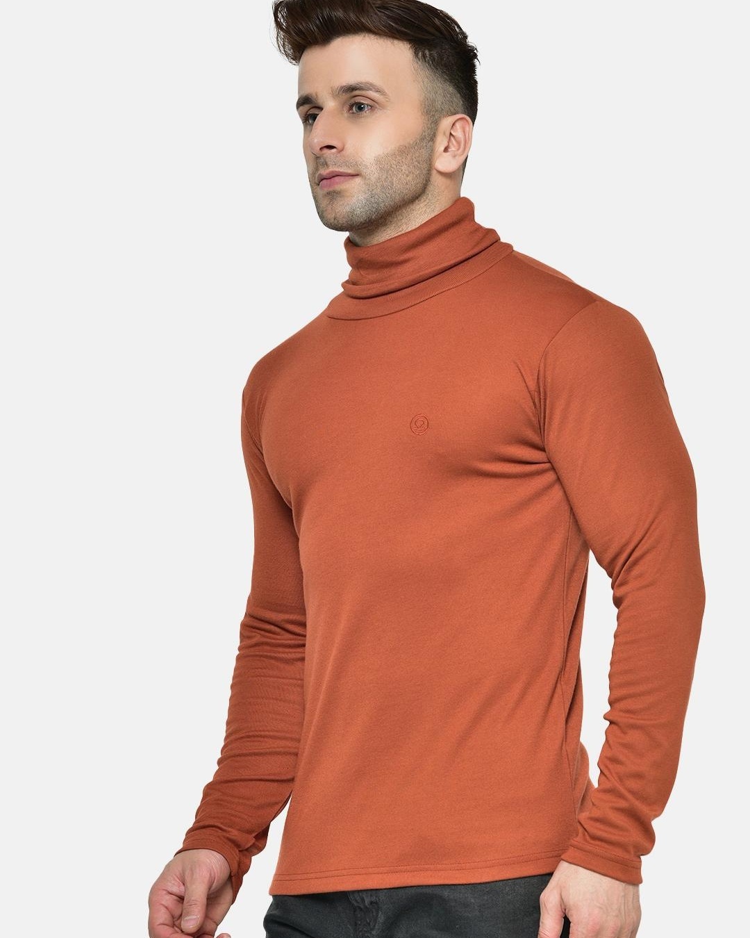 buy-men-s-brown-turtle-neck-t-shirt-for-men-brown-online-at-bewakoof