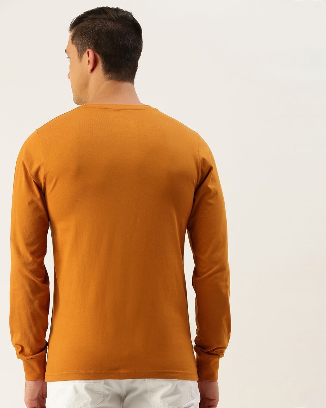 Shop Men's Brown Typography T-shirt-Back
