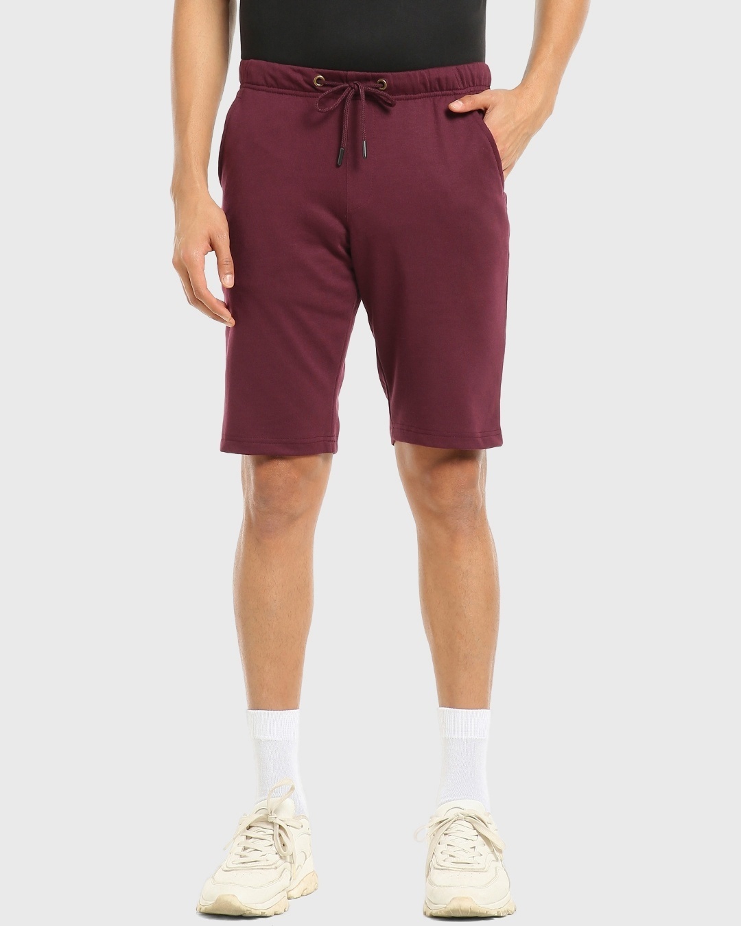 Buy Men's Burgundy Shorts for Men maroon Online at Bewakoof