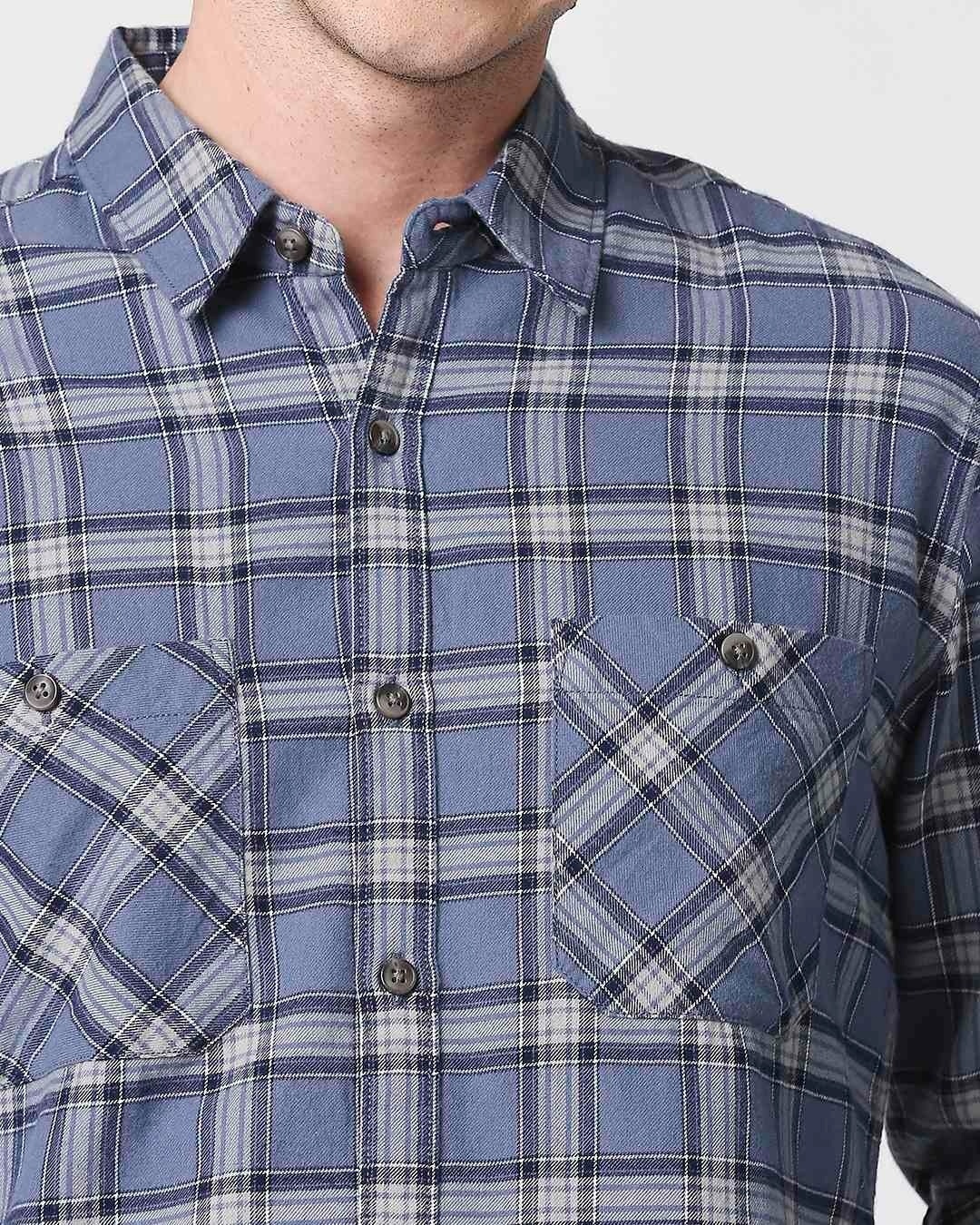 Shop Men's Checks Pocket Casual Shirt