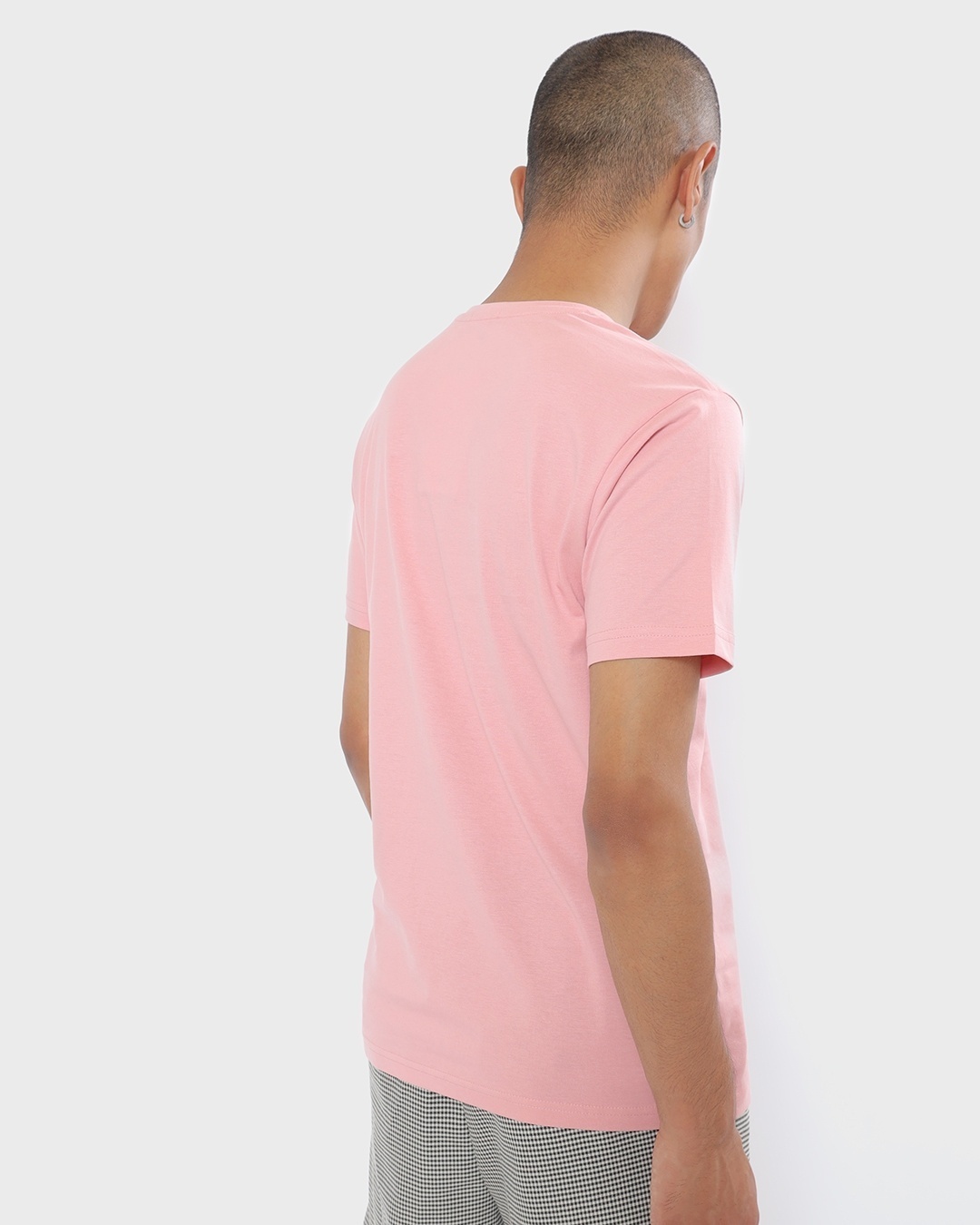 Shop Men's Cheeky Pink Hang In There Typography T-shirt-Design