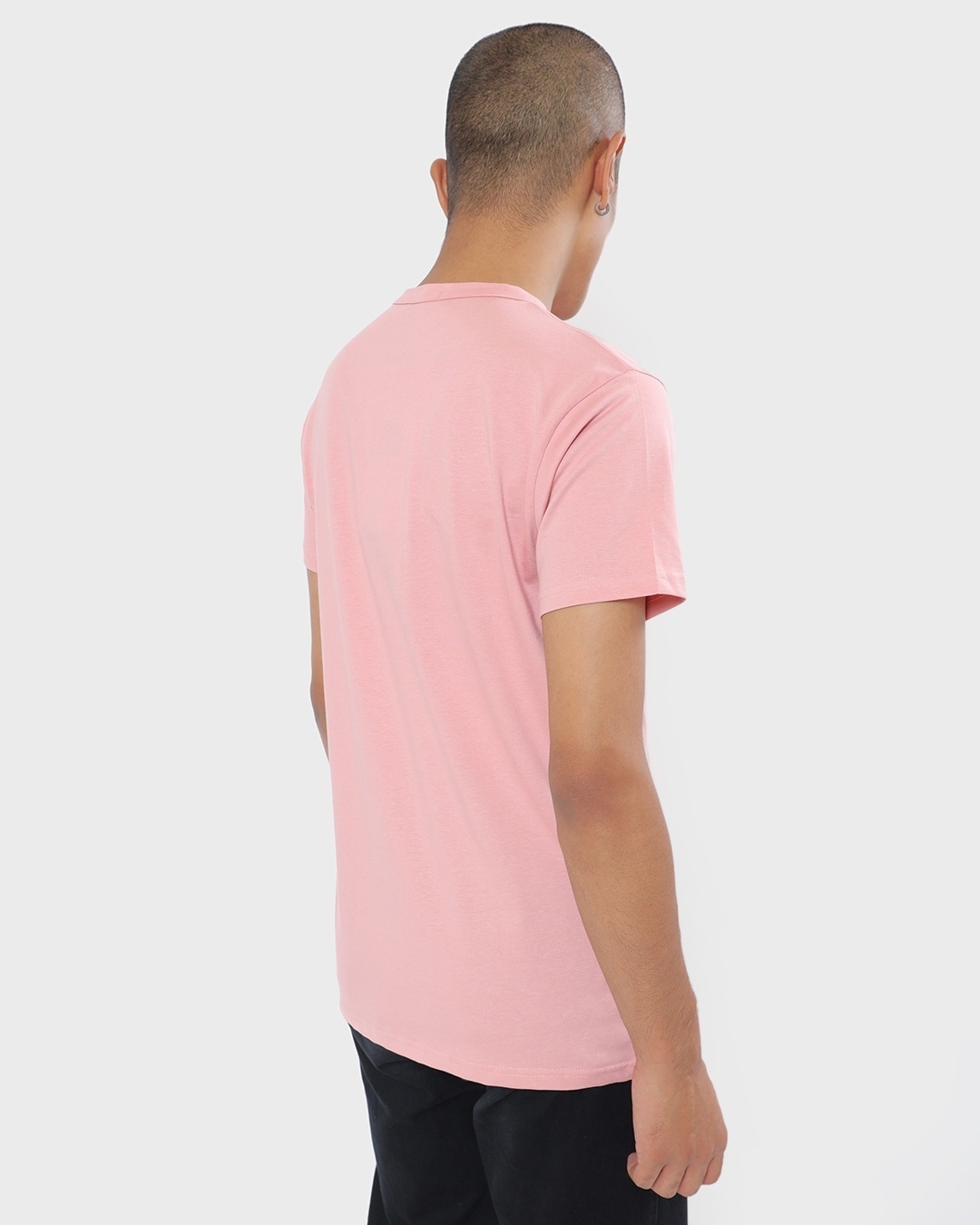 Shop Men's Cheeky Pink Henley T-shirt-Design