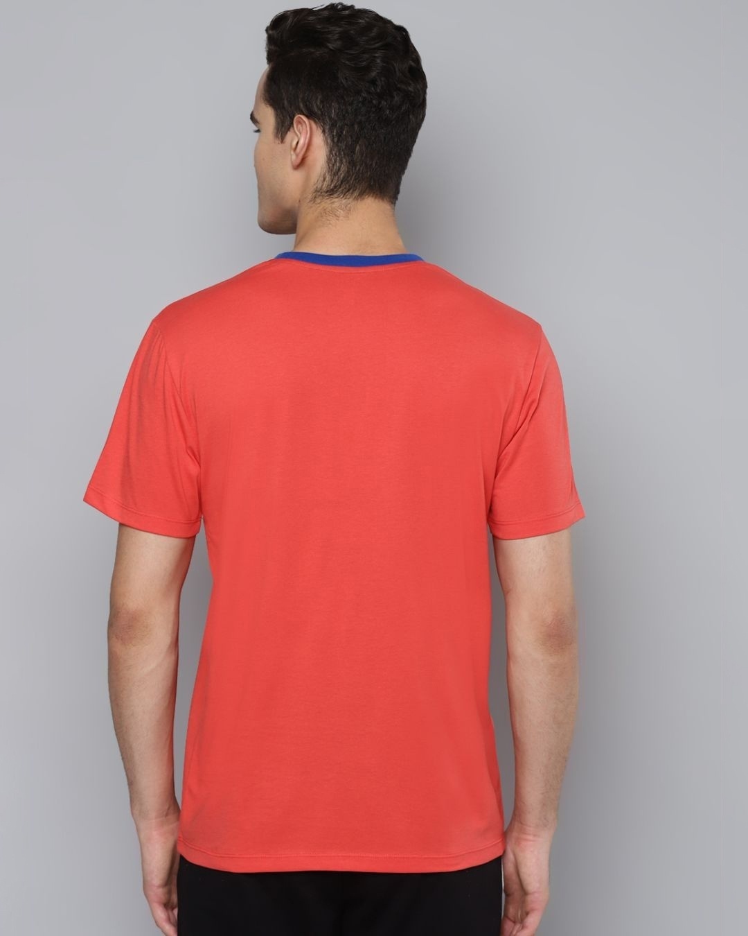 Shop Men's Coral Red L Typography Slim Fit T-shirt-Design