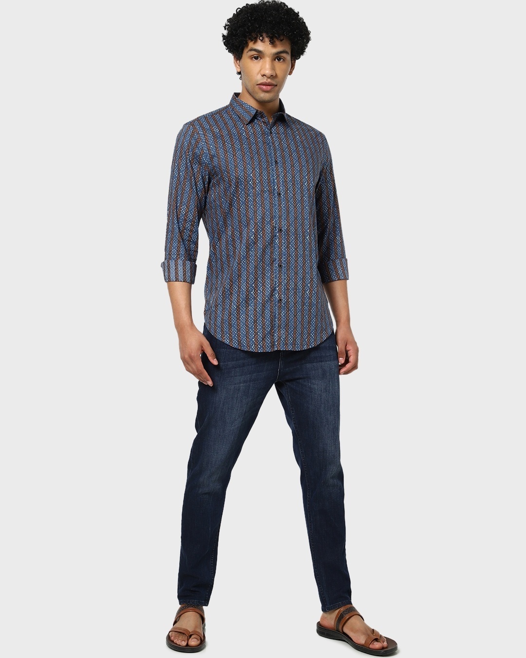 Shop Men's Full Sleeves Printed Relaxed Fit Shirt-Full