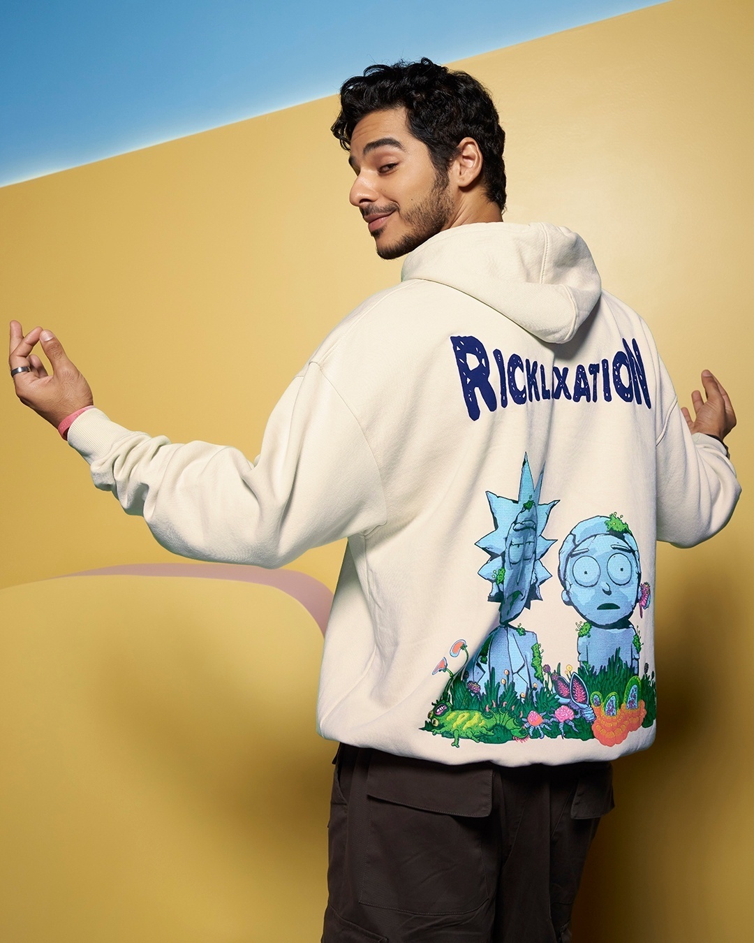 Mens rick and hot sale morty hoodie