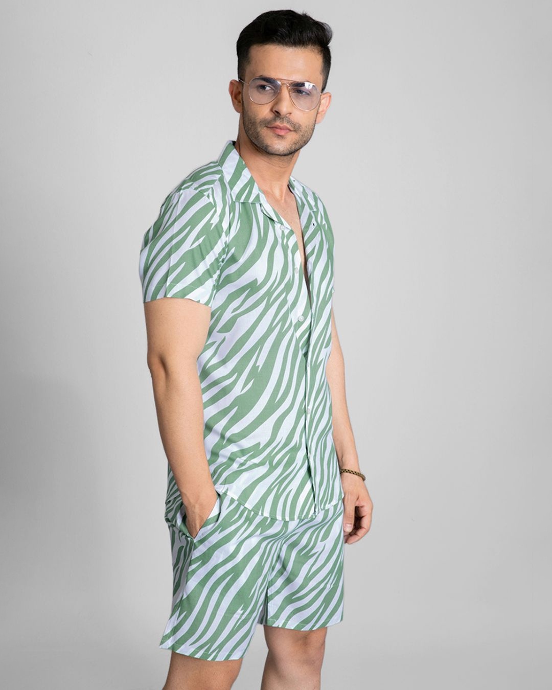Buy Men's Green All Over Printed CoOrd Set Online in India at Bewakoof