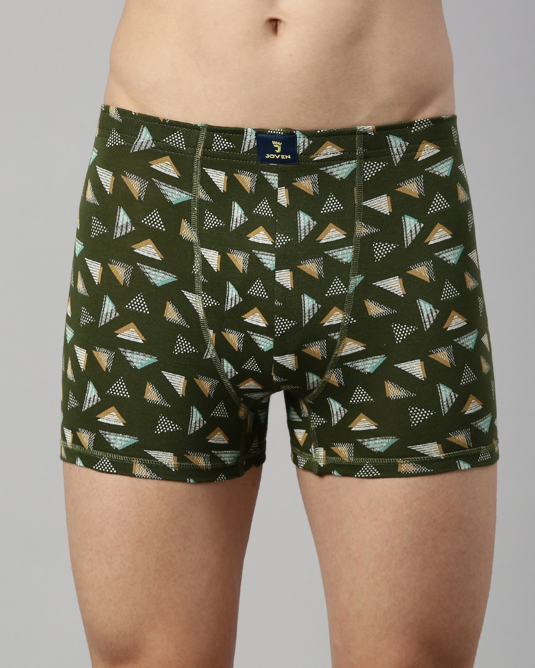 Buy Men's Green All Over Printed Slim Fit Neo Trunks Online in India at ...