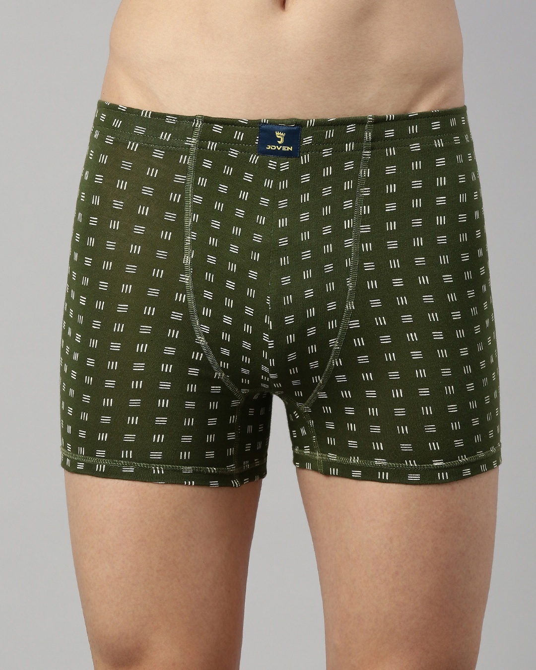 Buy Men's Green All Over Printed Slim Fit Neo Trunks Online in India at