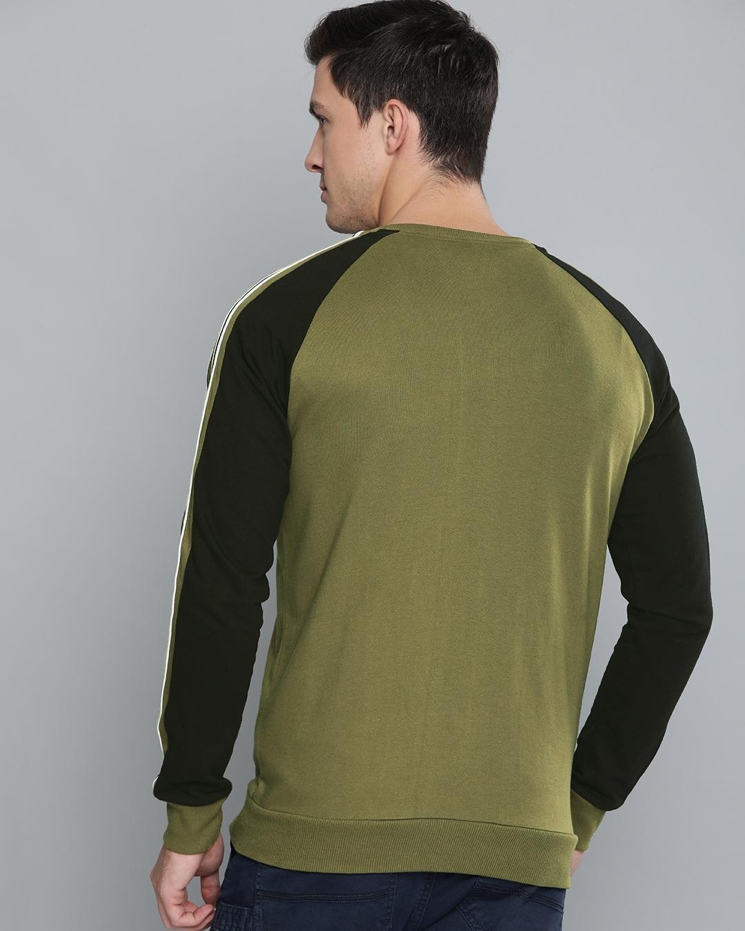 Buy Men's Green & Black Color Block Jacket for Men Green Online at Bewakoof