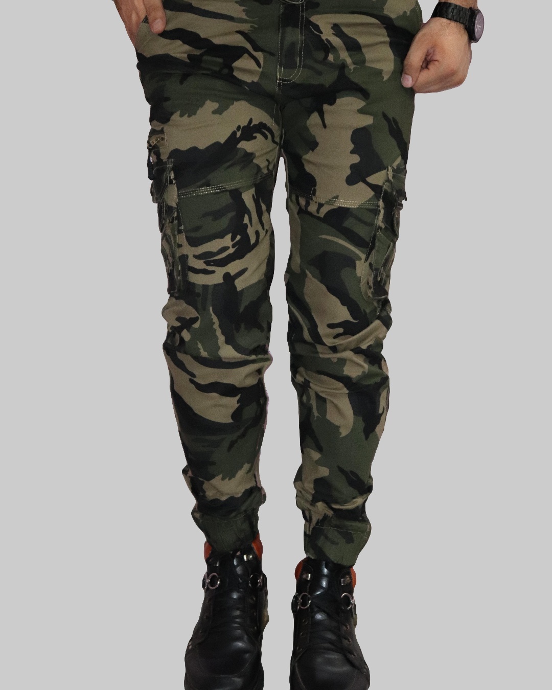 Men's Camo Cargo Pants Classic Stretch Regular Fit Ankle Length Hunting Pant  Casual Multi Pockets Military Army Work Pants - Walmart.com