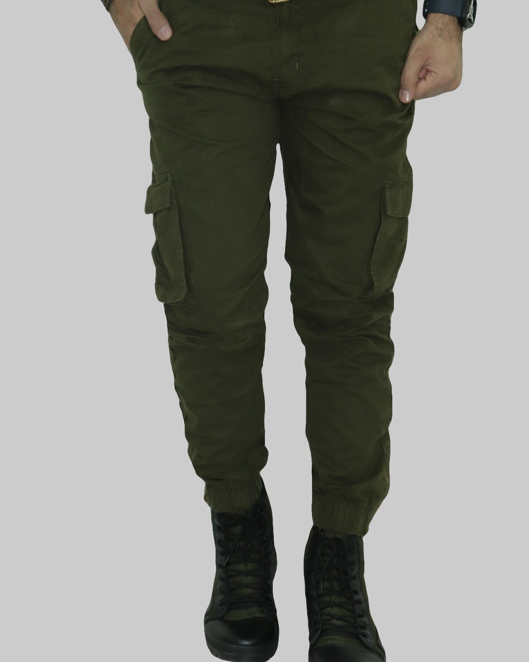 adviicd Men Pants Cargo Cargo Pants Men Men's Harun Style Washable Cotton  Elastic Belt Solid Color Casual Pants Green S - Walmart.com