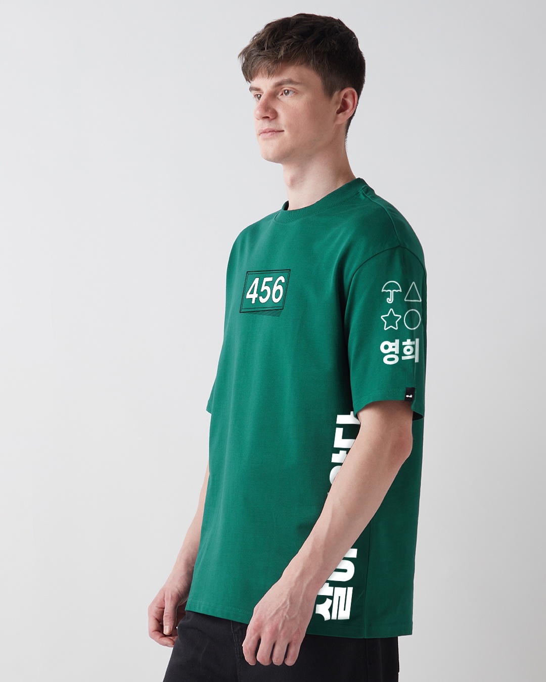 men s green contestants graphic printed oversized t shirt 659561 1735813326 2 - Bewakoof Blog