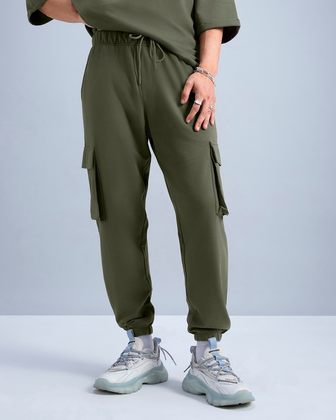 Buy Men's Sky Blue Joggers Online at Bewakoof