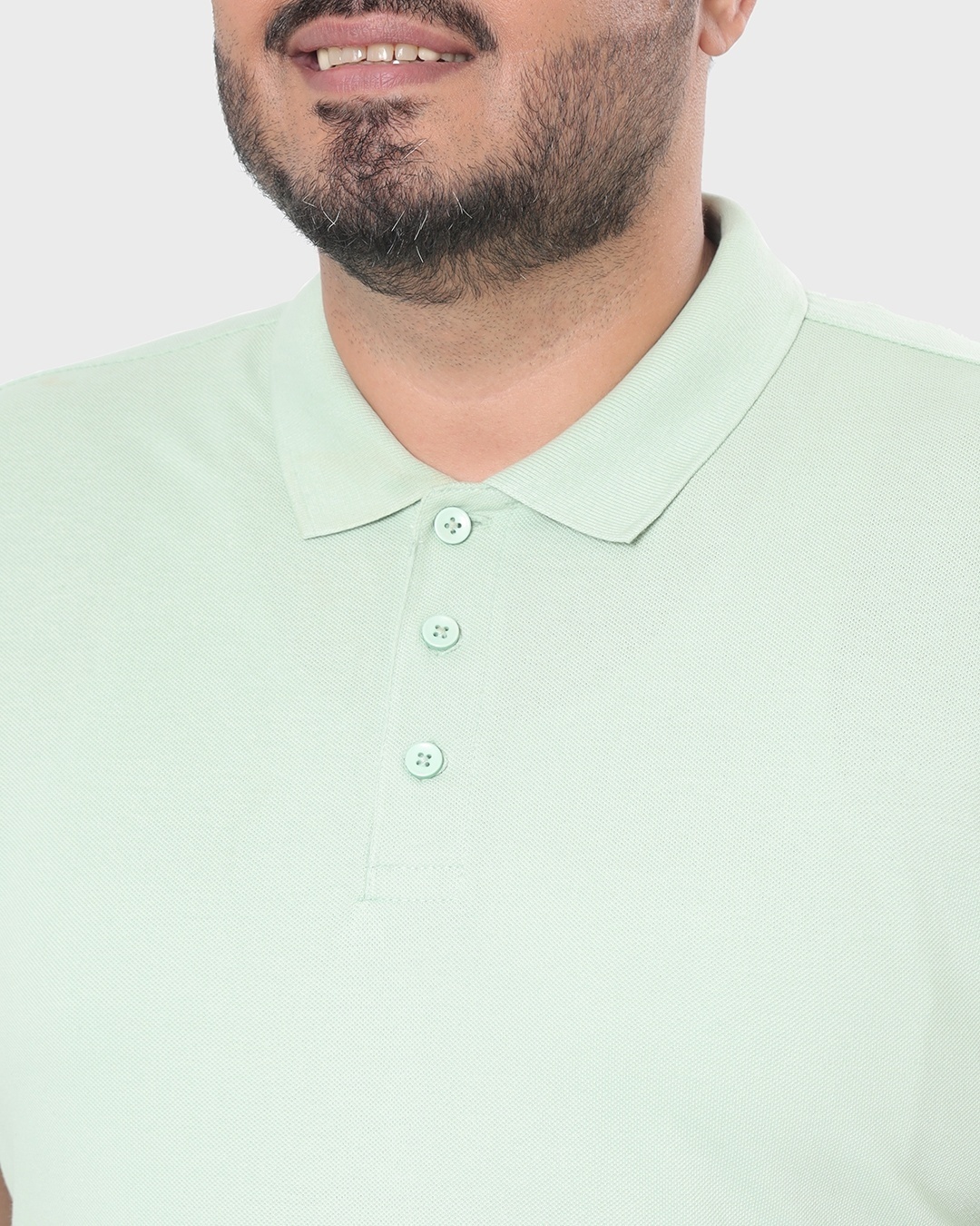 Shop Men's Green Plus Size Classic Pique Polo T-shirt
