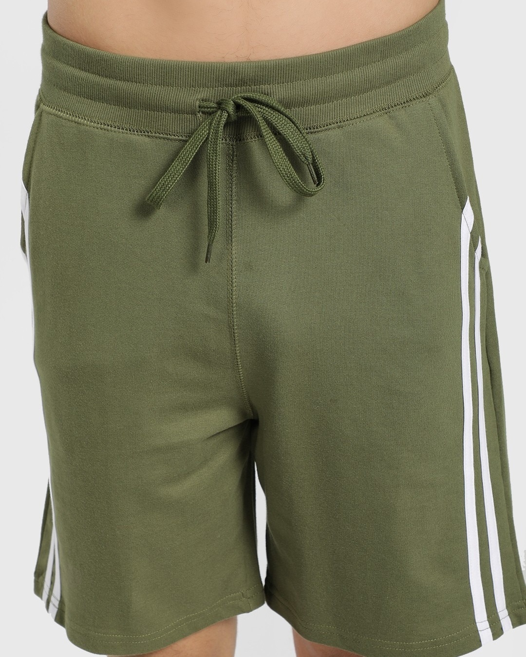 Buy Men's Green Side Striped Shorts for Men Green Online at Bewakoof
