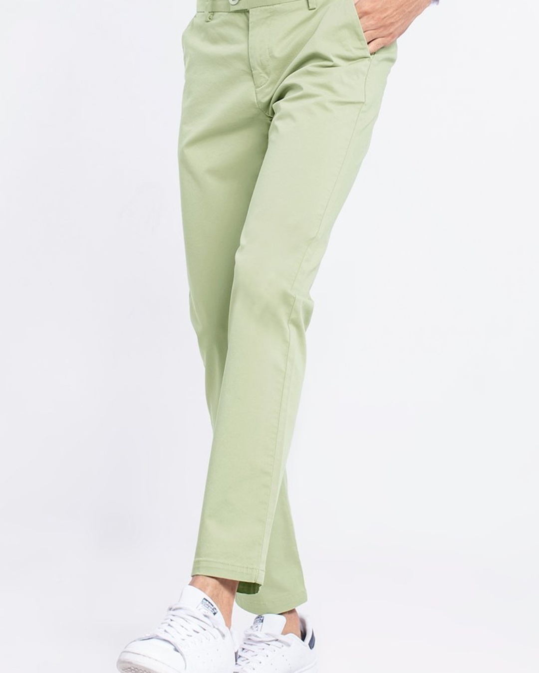 Shop Men's Green Slim Fit Chinos-Design