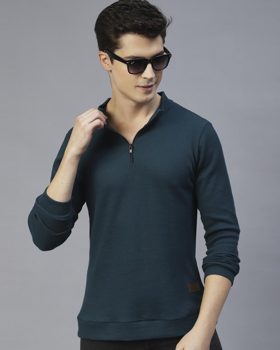 Buy Men's Green Slim Fit Henley T-shirt for Men Online at Bewakoof