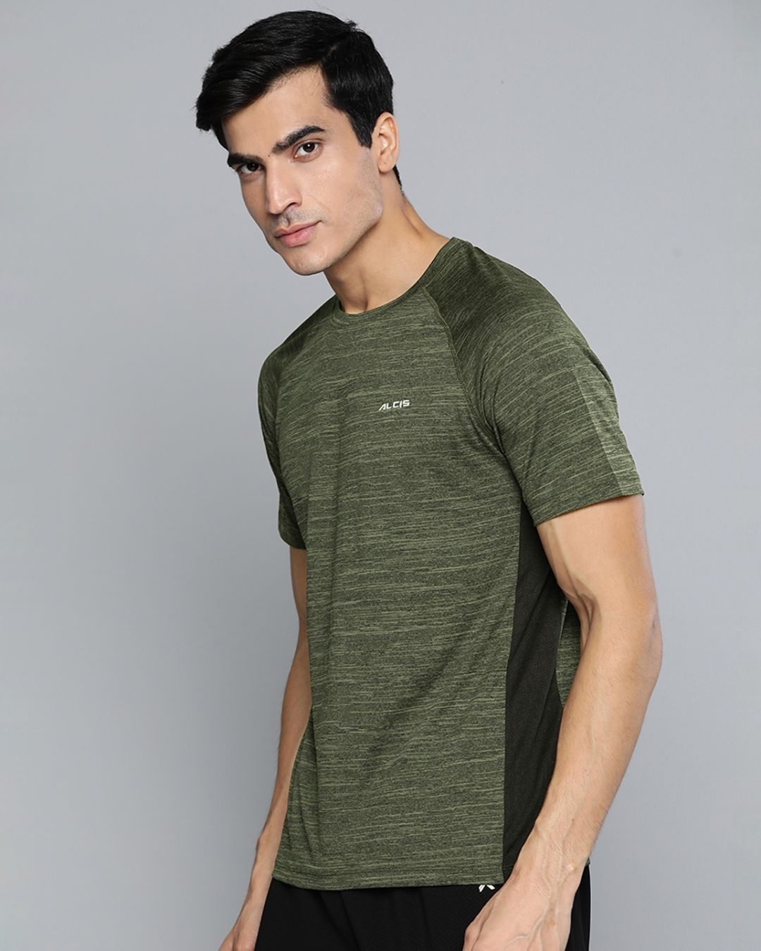 Shop Men's Green Slim Fit T-shirt-Design