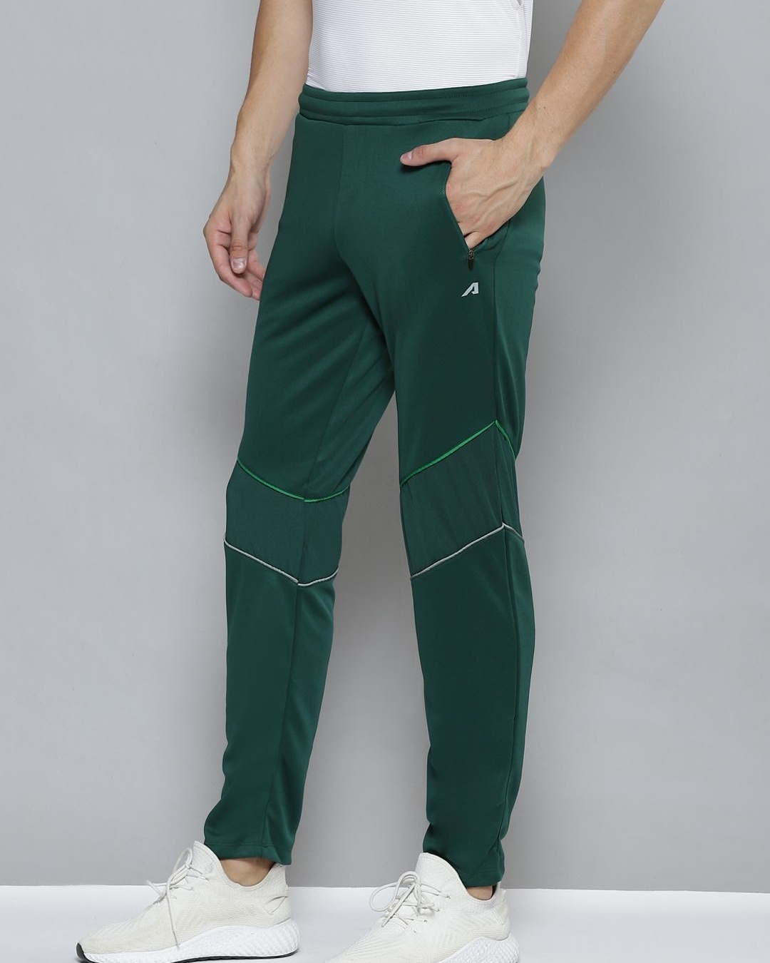 Buy Men's Green Slim Fit Track Pants for Men Green Online at Bewakoof