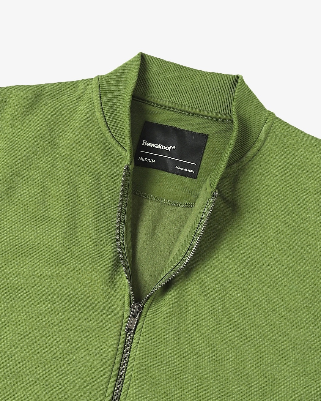 Shop Men's Green Zipper Bomber Jacket