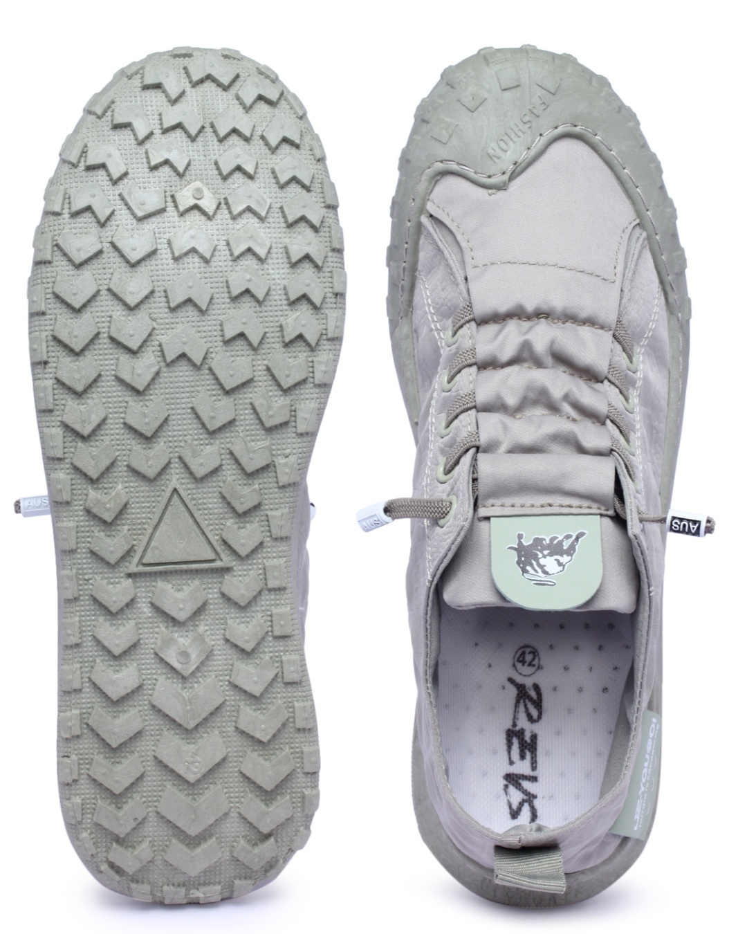 Shop Men's Grey Canvas Sneakers-Design