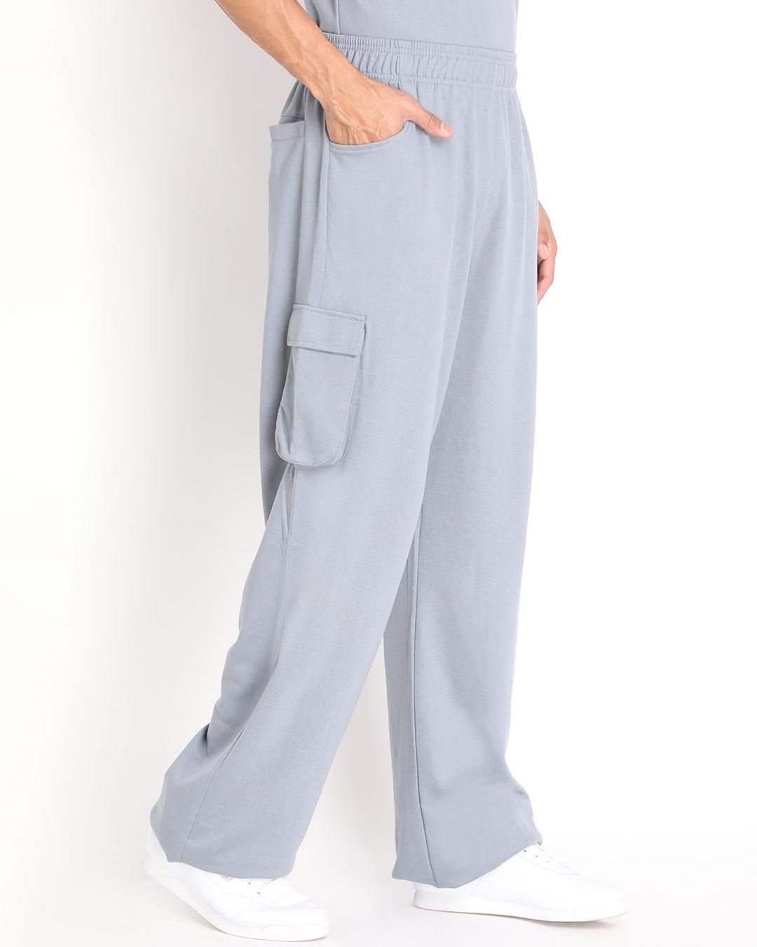 grey cargo track pants