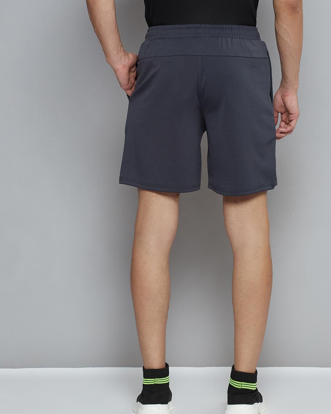 Buy Men's Grey Casual Slim Fit Shorts for Men Grey Online at Bewakoof