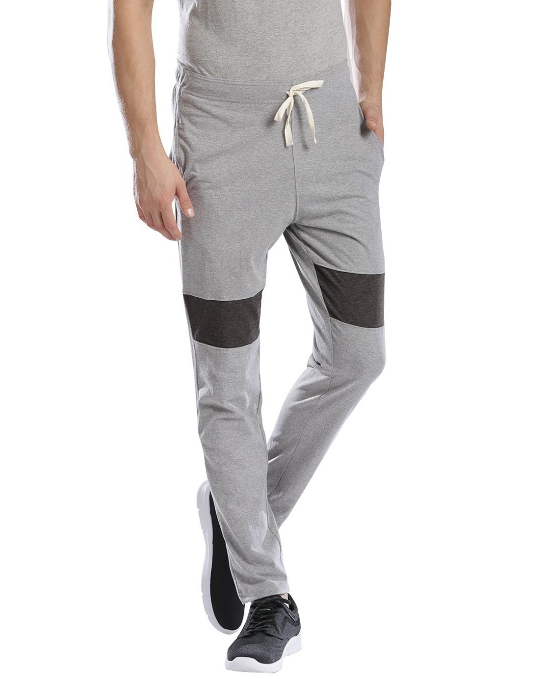 color block track pants mens