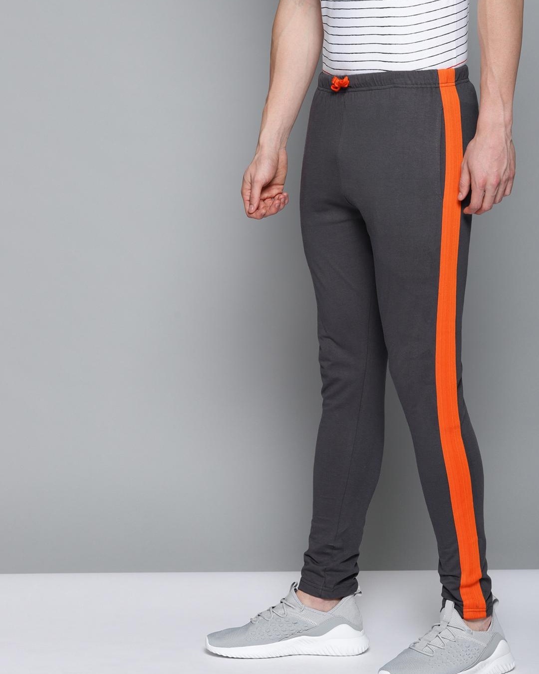 color block track pants mens