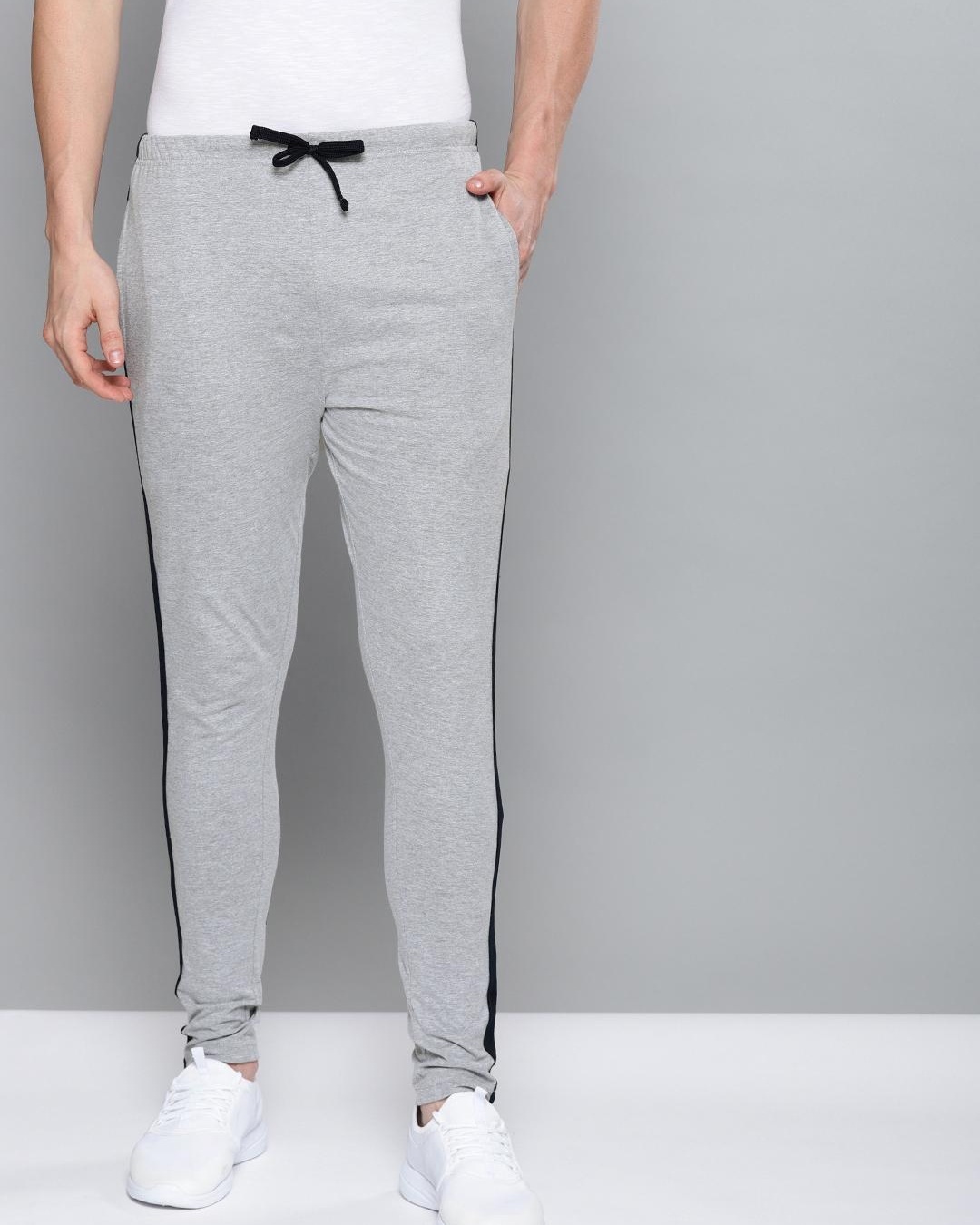 color block track pants mens