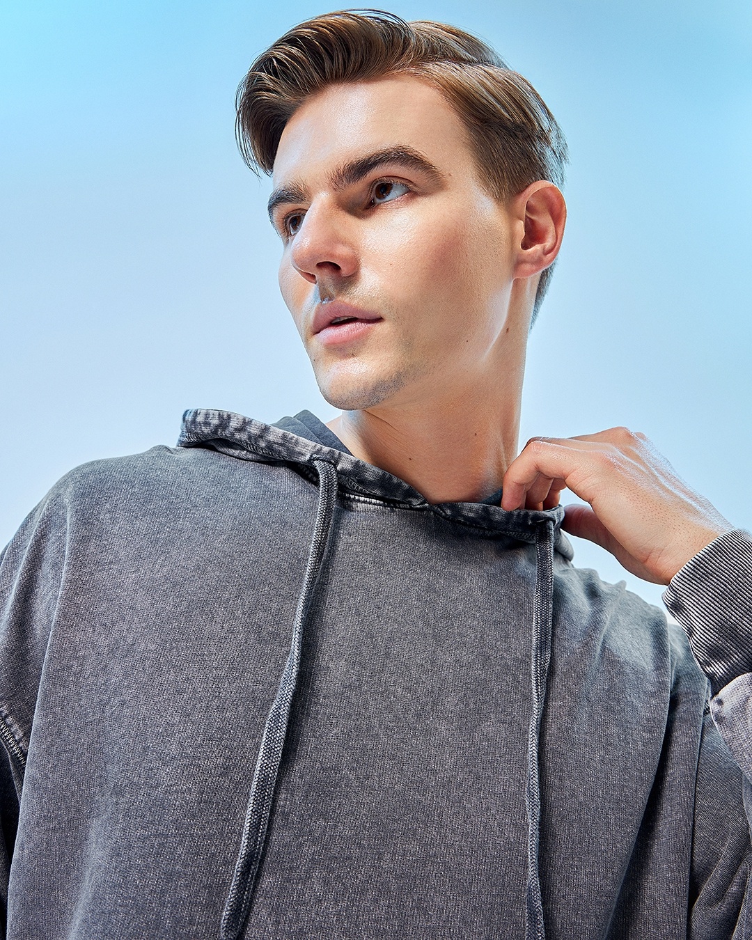 Buy Men's Grey Crusader Graphic Printed Oversized Hoodies Online at ...