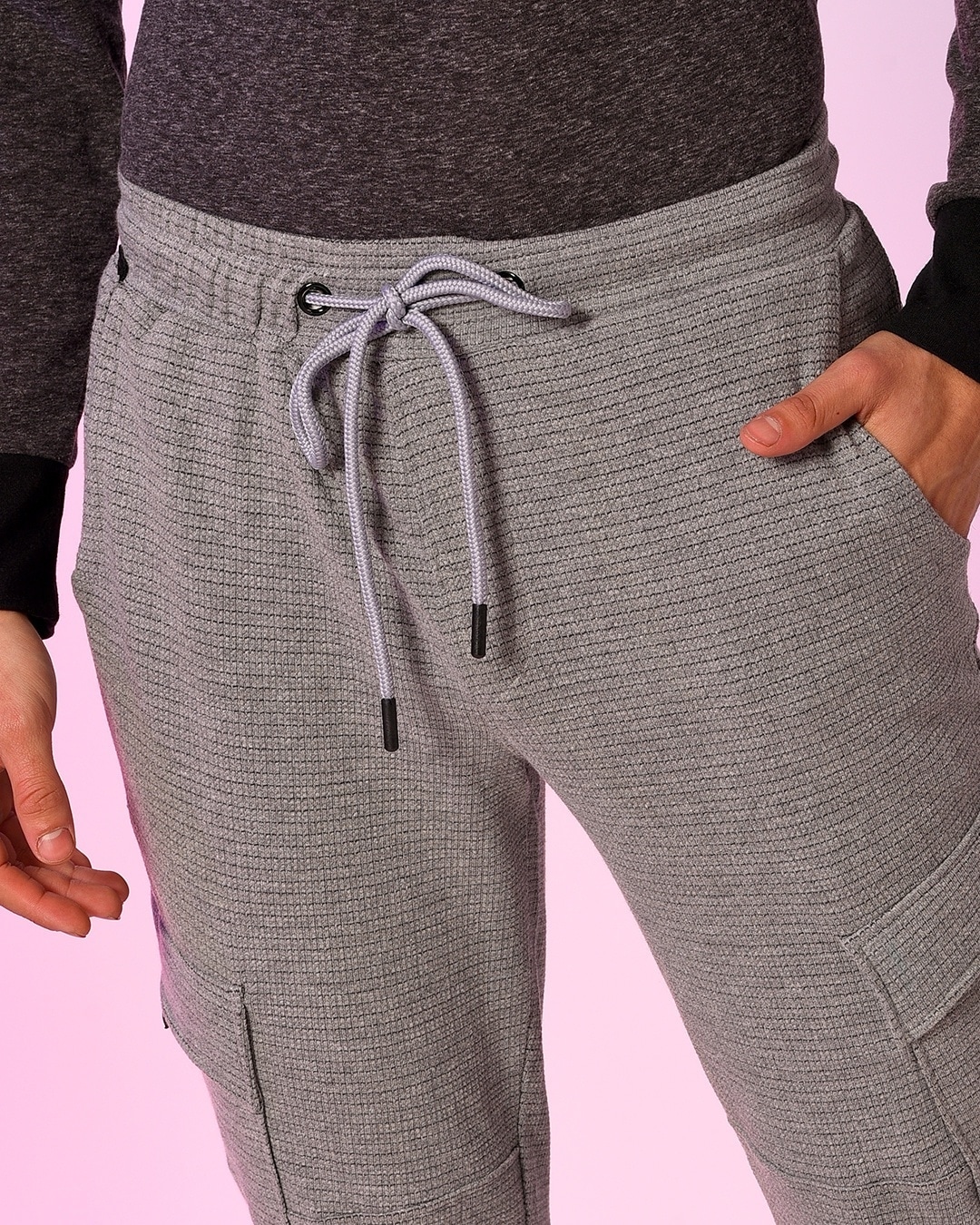 grey drawstring joggers